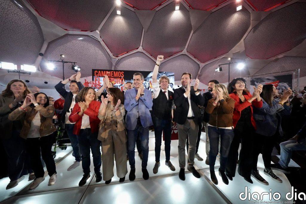 Sánchez llama a concentrar el voto progresista en Martínez frente al "tedio" de Mañueco y el "odio" de Abascal