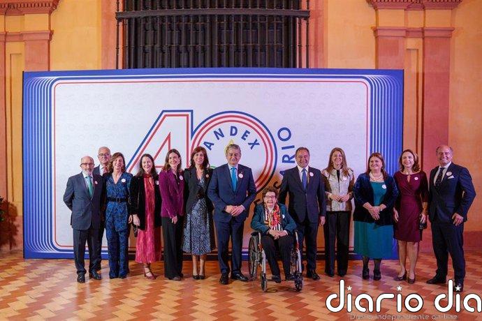 Sanz felicita a Andex por sus primeros "40 años caminando juntos" en su gala de aniversario