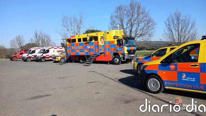 Se mantiene activo el Plancal y se envía otro 'Es-Alert' por la fuga de gas en Fuentes de Béjar (Salamanca)