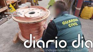 Seis detenidos y cuatro investigados por robar cobre en varios municipios de León