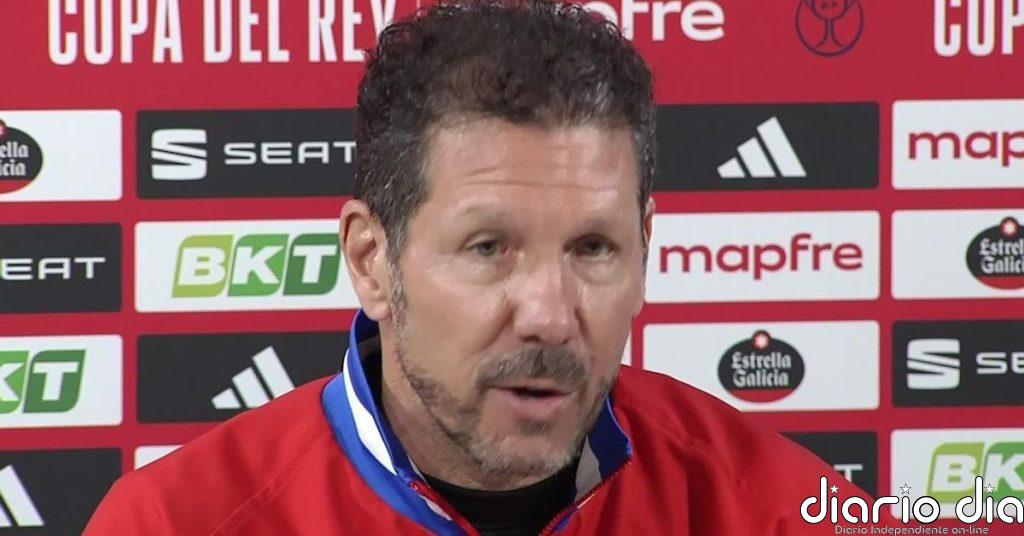 Simeone: “Estamos fantásticos como estamos, porque estamos peleando por lo que queremos”