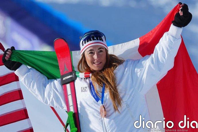 Sofia Goggia reafirma su reinado en supergigante en la pista Àliga de Grandvalira