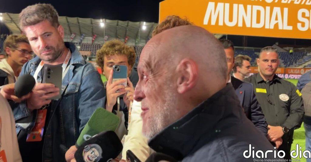 Tebas: “A los brasileños les diría que tengan paciencia con Vinicius, les acabará dando un Mundial”