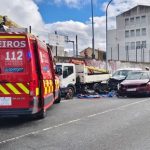 Trasladan al hospital a cinco personas heridas en un accidente entre un coche y una furgoneta en Fene (A Coruña)