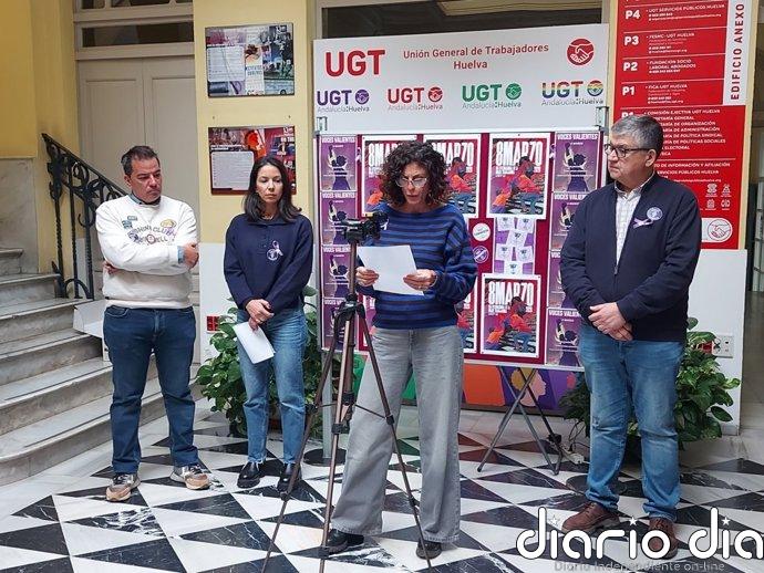 UGT Huelva celebra la jornada 'Voces valientes' con testimonios de mujeres de sectores feminizados