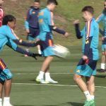 Último entrenamiento de la Selección española antes de medirse a Egipto