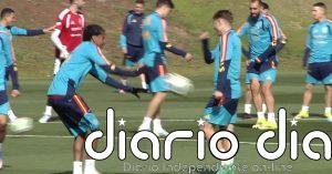 Último entrenamiento de la Selección española antes de medirse a Egipto