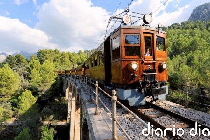 Un conductor se salta un semáforo en rojo y provoca un accidente con el tren de Sóller en Son Oliva