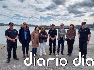 Una delegación del Parlamento Vasco visita las instalaciones de la Ertzaintza en el Puerto de Bilbao