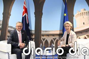 Von der Leyen apunta que el acuerdo con Australia puede aportar casi 4.000 millones al PIB europeo hasta 2030