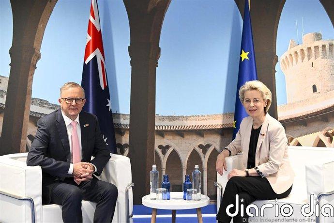 Von der Leyen apunta que el acuerdo con Australia puede aportar casi 4.000 millones al PIB europeo hasta 2030