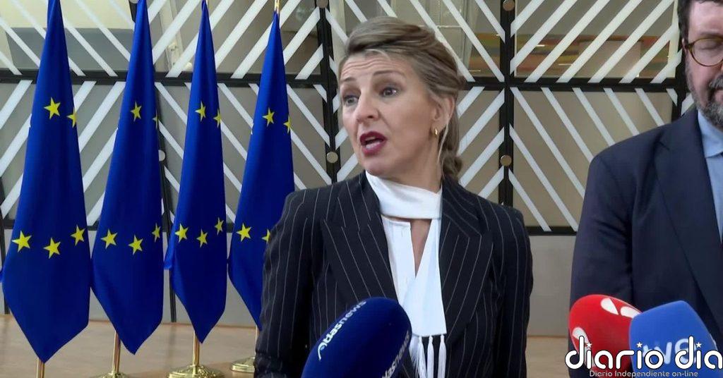 Yolanda Díaz carga contra Feijóo por llegar “tarde” a las propuestas económicas y por no condenar la “guerra ilegítima”