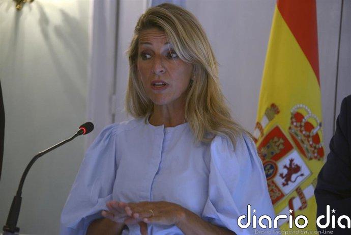 Yolanda Díaz dice que ha vivido batallas en las que "el Gobierno casi cae desplomado" y quita hierro a la del viernes