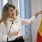 Yolanda Díaz pide a las españolas salir el 8M: "No hay guerra de sexos por mucho que Abascal y Feijóo se empeñen"