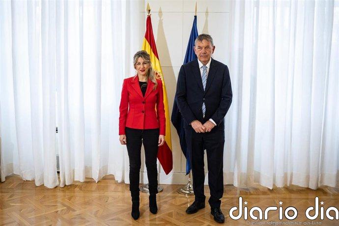 Yolanda Díaz y Bustinduy se reúnen con el comisionado de la UNRWA y le trasladan el apoyo del Gobierno