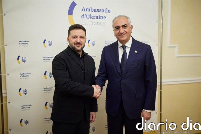 Zelenski agradece el apoyo del hijo del sah de Irán a la soberanía de Ucrania