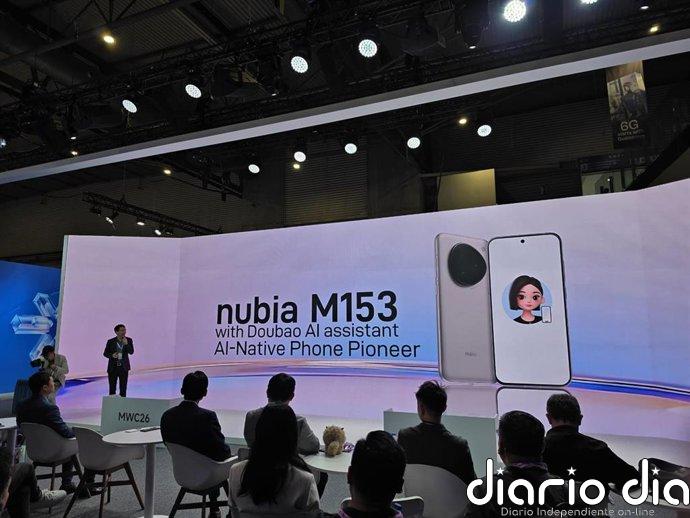 ZTE presenta el nubia M153 con la IA autónoma de Doubao AI Assistant y trae la mascota inteligente AI iMoochi