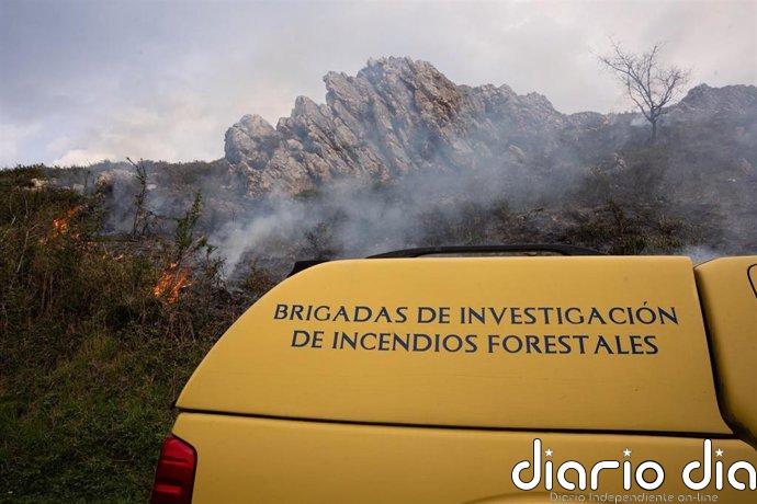 Actualización de los incendios forestales en Asturias: hay 12, siete de ellos activos, en diez municipios