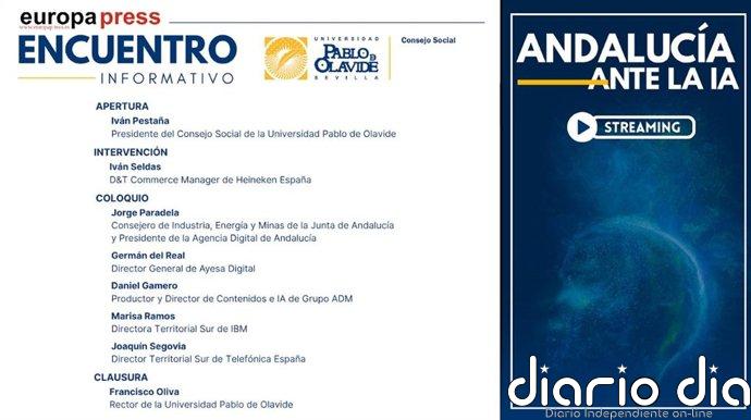 Agencias organiza este viernes en Sevilla el encuentro informativo 'Andalucía ante la IA' de la mano de la UPO