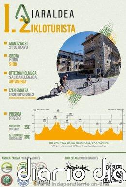 'Aiaraldea Zikloturista' celebra el 31 de mayo su primera edición con un recorrido de 101 km y 1.774 metros de desnivel
