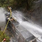 Al menos once muertos y 22 heridos en un accidente de autobús en el sur de Ecuador