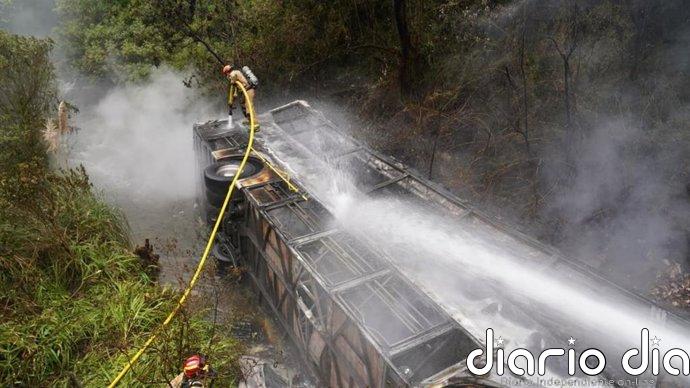 Al menos once muertos y 22 heridos en un accidente de autobús en el sur de Ecuador