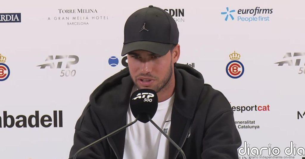 Alcaraz llega al Conde de Godó con ilusión y cautela física