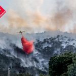 Alicante.- Medios aéreos se retiran del incendio de Tibi que evoluciona favorablemente