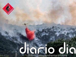 Alicante.- Medios aéreos se retiran del incendio de Tibi que evoluciona favorablemente