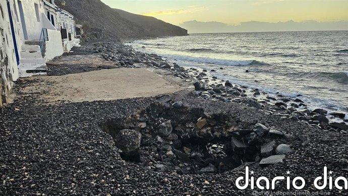 Antigua (Fuerteventura) pide a Costas "intervenir de urgencia" ante los destrozos de Therese en Pozo Negro
