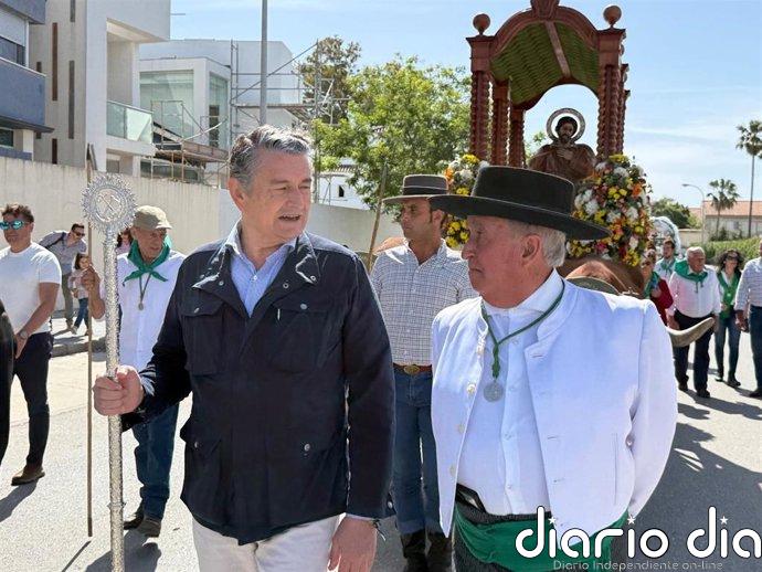 Antonio Sanz pone en valor la "política útil" de Juanma Moreno que "soluciona los problemas" de los gaditanos