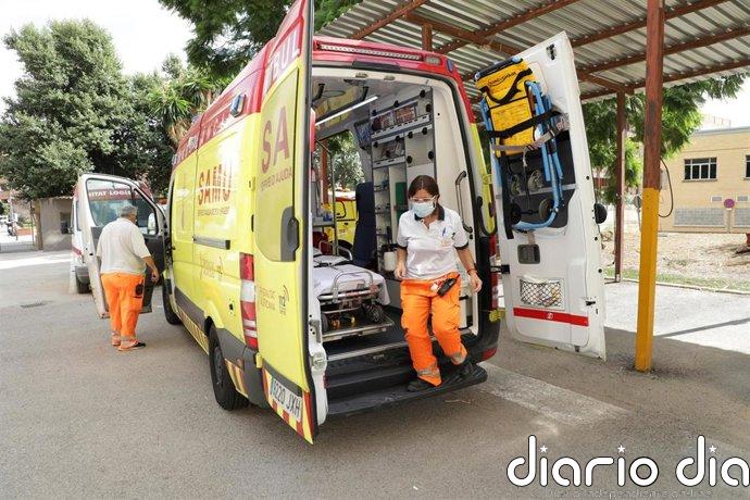 Asistido y trasladado en helicóptero al hospital un ciclista tras sufrir una caída en Jarafuel
