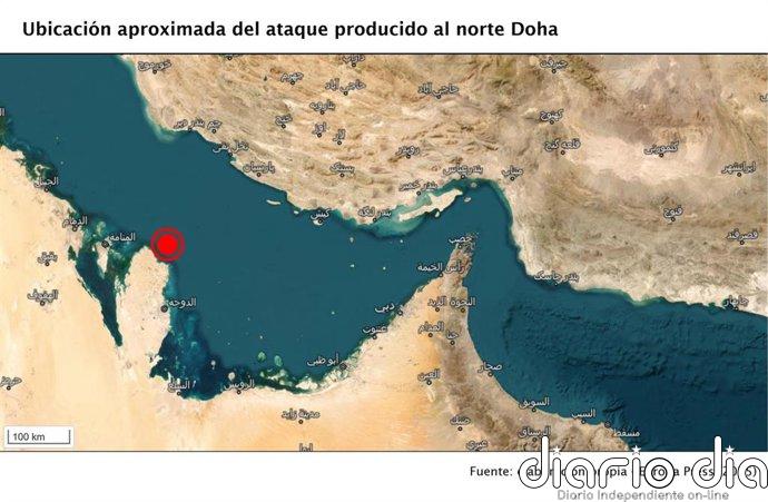 Atacado un buque cisterna por un proyectil de origen desconocido frente a las costas de Qatar