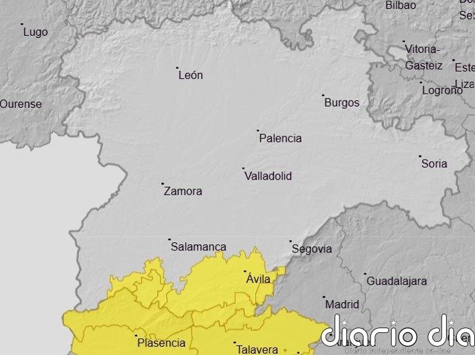 Ávila y Salamanca estarán este jueves en aviso amarillo por tormentas y lluvias