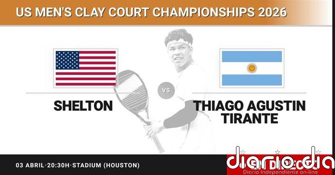 Ben Shelton - Thiago Agustin Tirante, en directo hoy: sigue el partido de US Men's Clay Court Championships