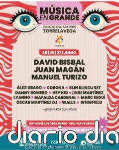 Bisbal, Manuel Turizo y Juan Magán encabezan el primer anuncio de 'Música en Grande 2026'