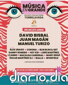 Bisbal, Manuel Turizo y Juan Magán encabezan el primer anuncio de 'Música en Grande 2026'