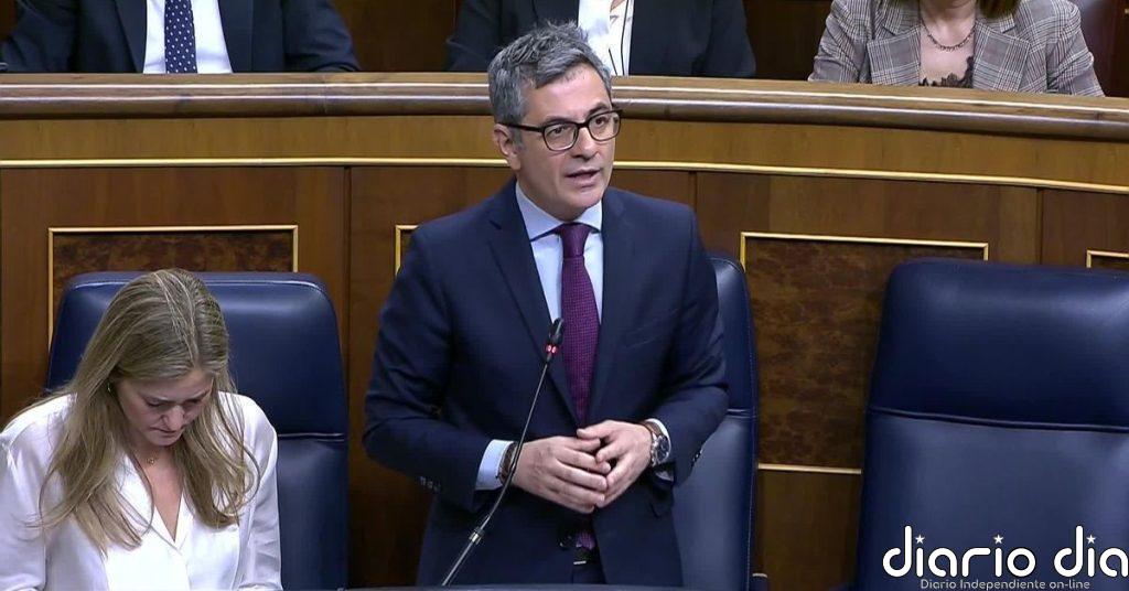 Bolaños a Pepa Millán: “Le agradezco que no asalte mi escaño y me grite a diez centímetros como hacen algunos de sus compañeros”