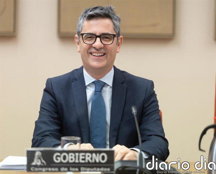 Bolaños acude al Congreso para hablar del cumplimiento del Plan Normativo del Gobierno y las leyes pendientes