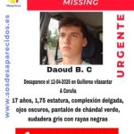 Buscan a un joven de 17 años desaparecido en A Coruña desde el domingo