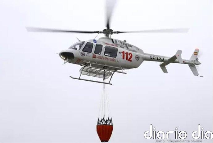 Cantabria licita el contrato para tener helicóptero de extinción de incendios forestales todo el año