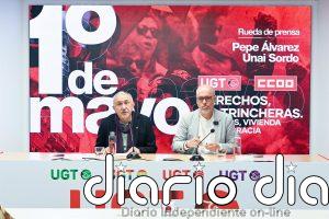CCOO y UGT presentan la campaña del 1 de Mayo y urgen a CEOE a convocar la mesa del nuevo pacto salarial