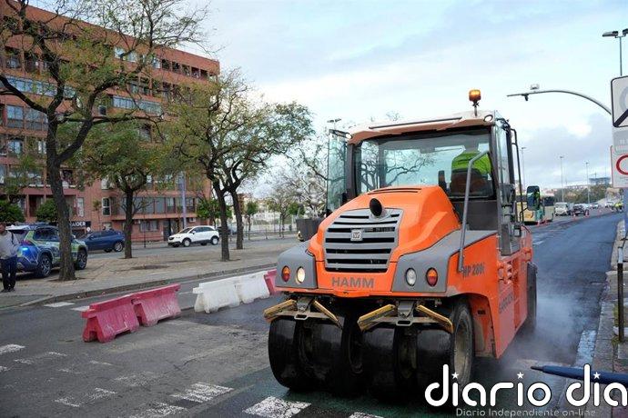 Comienzan este lunes las obras de repavimentación en la Carretera de Su Eminencia en Sevilla