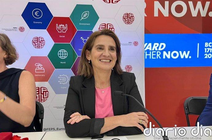 Comisión Europea.- Teresa Ribera dice que los progresistas deben "alzar la voz" contra las "imposiciones de grandes empresarios"
