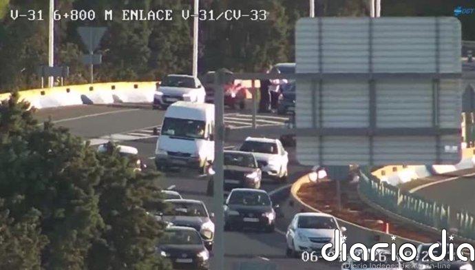 Complicaciones en la operación retorno por retenciones, accidentes y circulación lenta en la Comunitat Valenciana