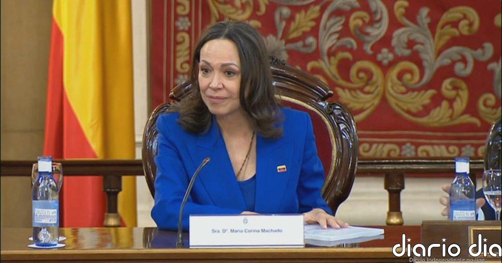 Corina Machado: "Tenemos mucho que aprender de las instituciones españolas"