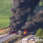 Cortada la A-3 en Honrubia (Cuenca) tras una colisión entre dos camiones que ha causado dos heridos