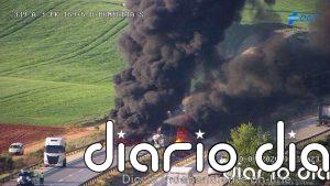 Cortada la A-3 en Honrubia (Cuenca) tras una colisión entre dos camiones que ha causado dos heridos