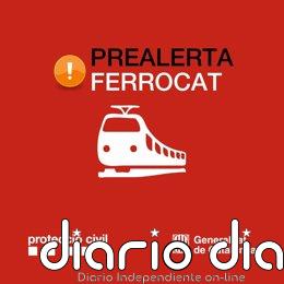 Cortadas la R1 y RG1 entre Santa Susanna y Maçanet (Girona) por un incendio cerca de las vías