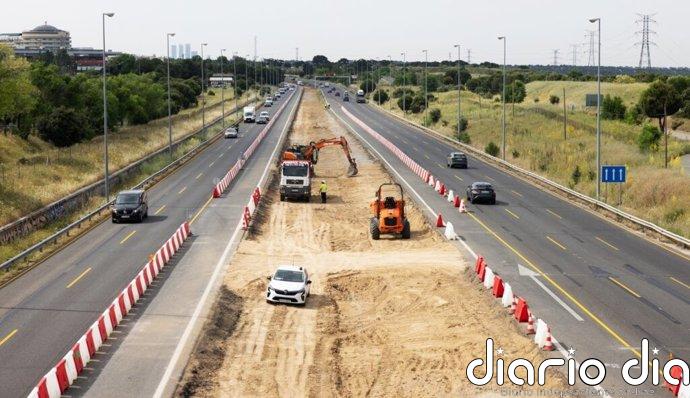 Cortes totales nocturnos en la M-607 desde este martes por trabajos de asfaltado para el tercer carril